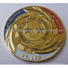 Gold Plated Soft Enamel Star Coin